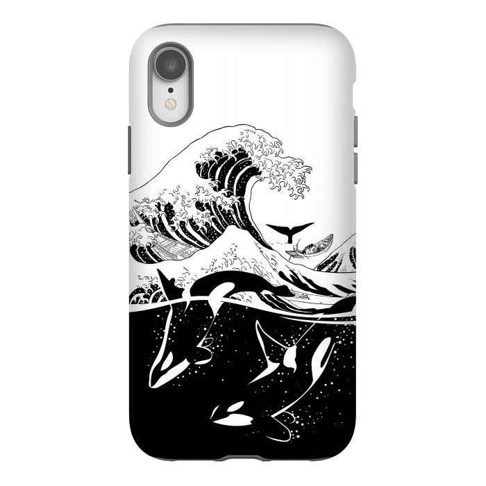 iPhone Xr StrongFit Wave killer Whale by Alberto
