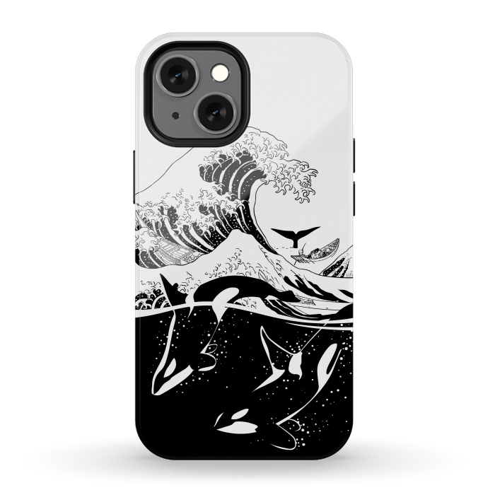 iPhone 13 mini StrongFit Wave killer Whale by Alberto