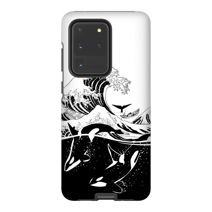 Galaxy S20 Ultra StrongFit Wave killer Whale by Alberto