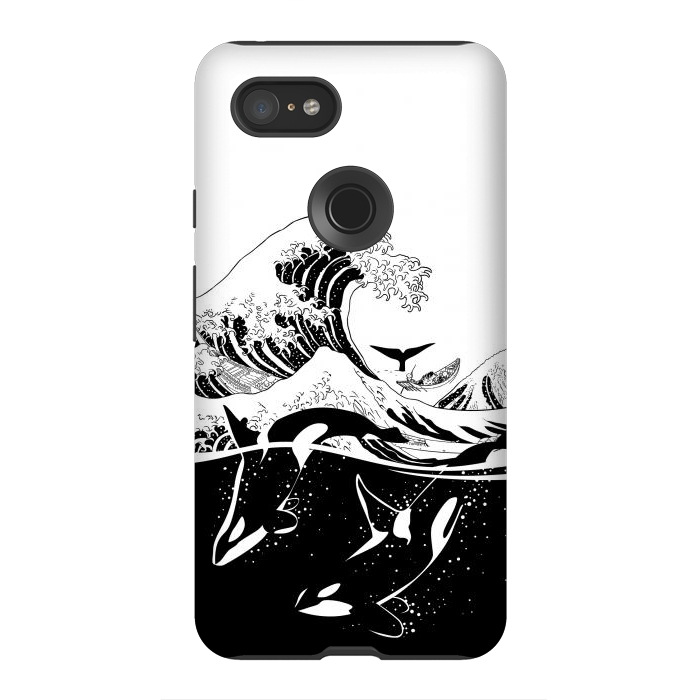 Pixel 3XL StrongFit Wave killer Whale by Alberto