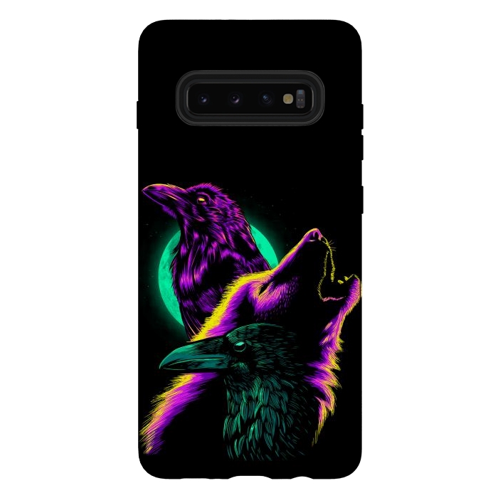 Galaxy S10 plus StrongFit Raven and wolf by Alberto