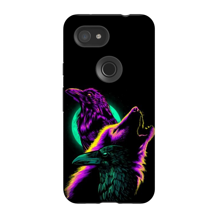 Pixel 3A StrongFit Raven and wolf by Alberto