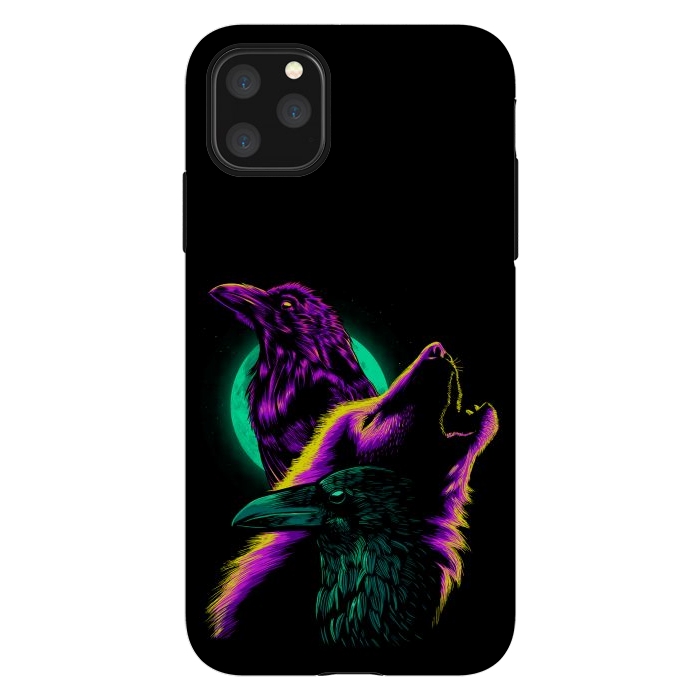 iPhone 11 Pro Max StrongFit Raven and wolf by Alberto