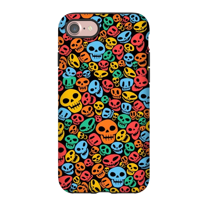 iPhone 7 StrongFit Color Skulls by Alberto