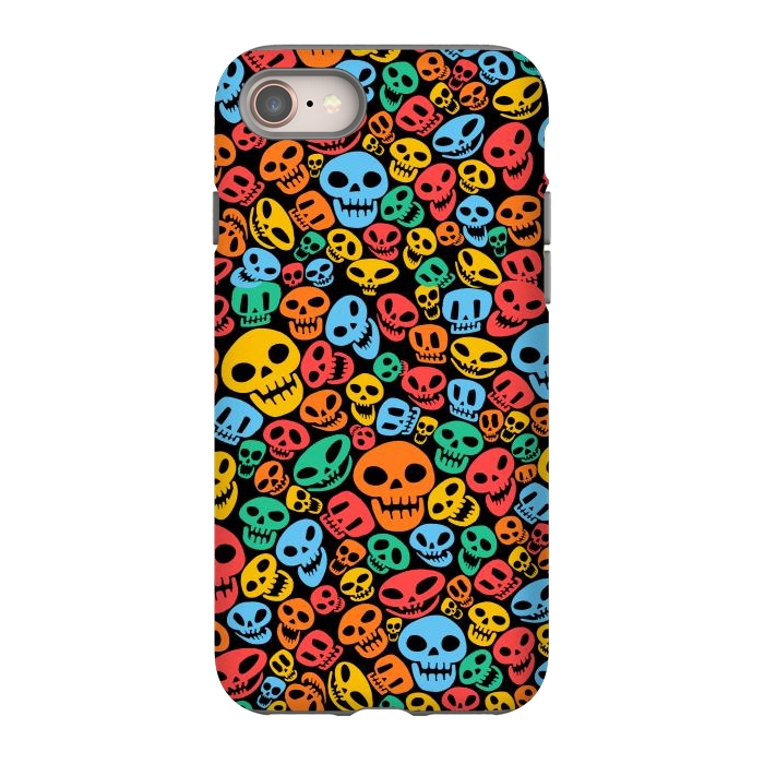 iPhone 8 StrongFit Color Skulls by Alberto