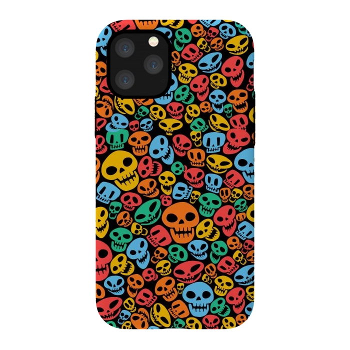 iPhone 11 Pro StrongFit Color Skulls by Alberto