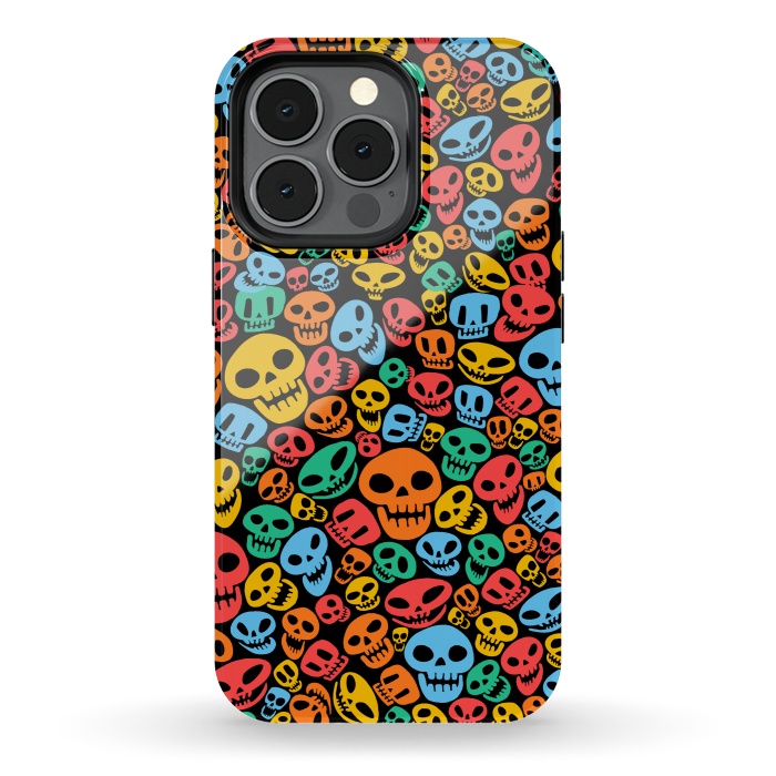iPhone 13 pro StrongFit Color Skulls by Alberto