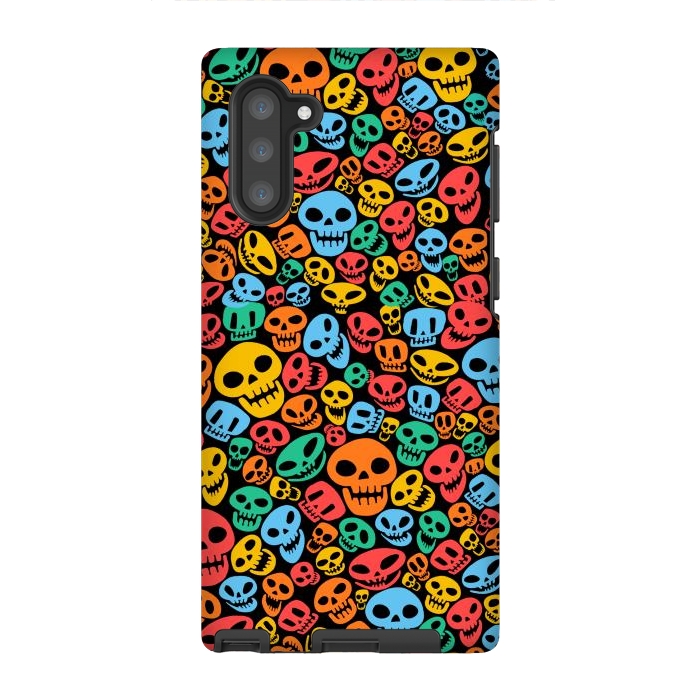 Galaxy Note 10 StrongFit Color Skulls by Alberto
