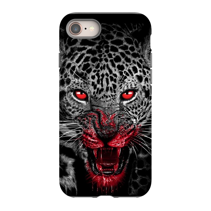 iPhone 8 StrongFit Blood Leopard by Alberto