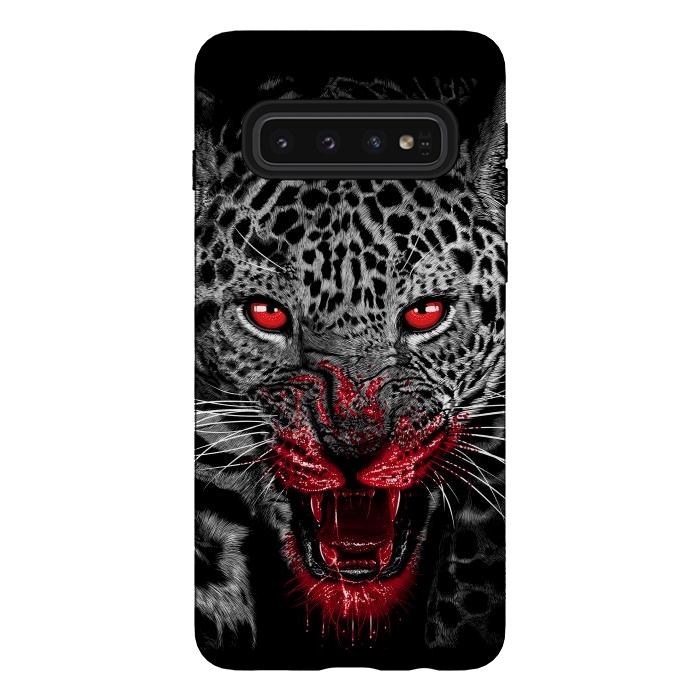 Galaxy S10 StrongFit Blood Leopard by Alberto
