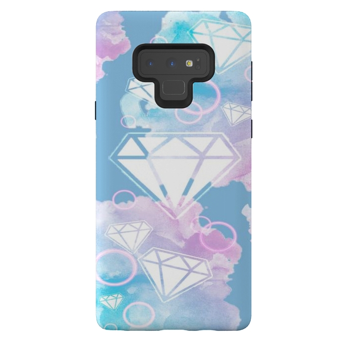 Galaxy Note 9 StrongFit Aesthetic Diamond Clouds by CAS