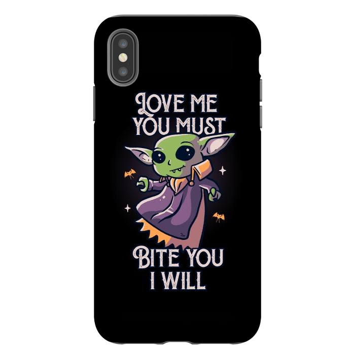 iPhone Xs Max StrongFit Love Me You Must Bite You I Will Funny Cute Spooky by eduely