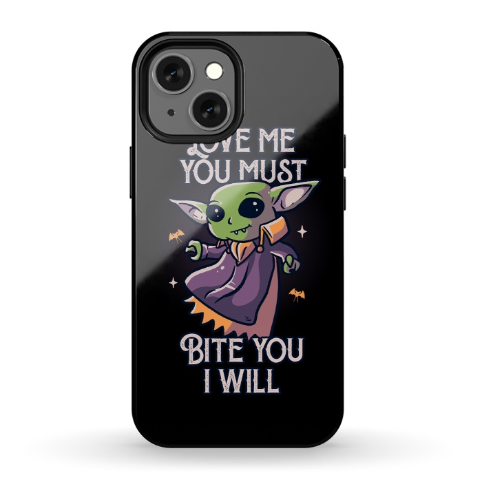 iPhone 13 mini StrongFit Love Me You Must Bite You I Will Funny Cute Spooky by eduely