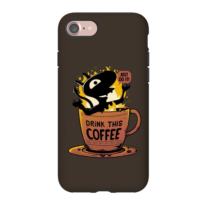 iPhone 7 StrongFit Luci Coffee by eduely