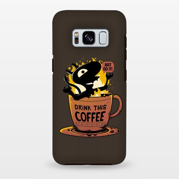 Galaxy S8 plus StrongFit Luci Coffee by eduely