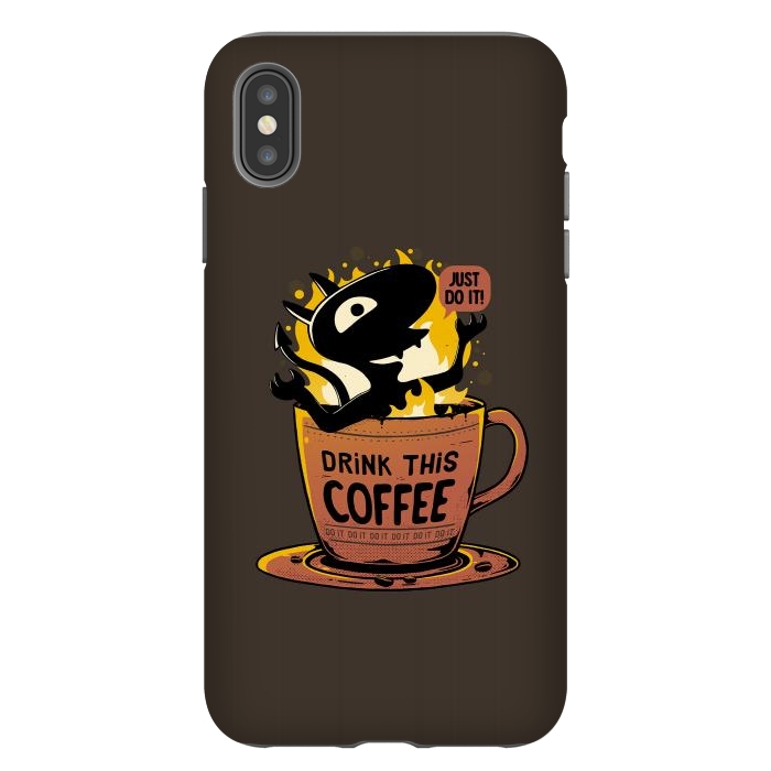 iPhone Xs Max StrongFit Luci Coffee by eduely