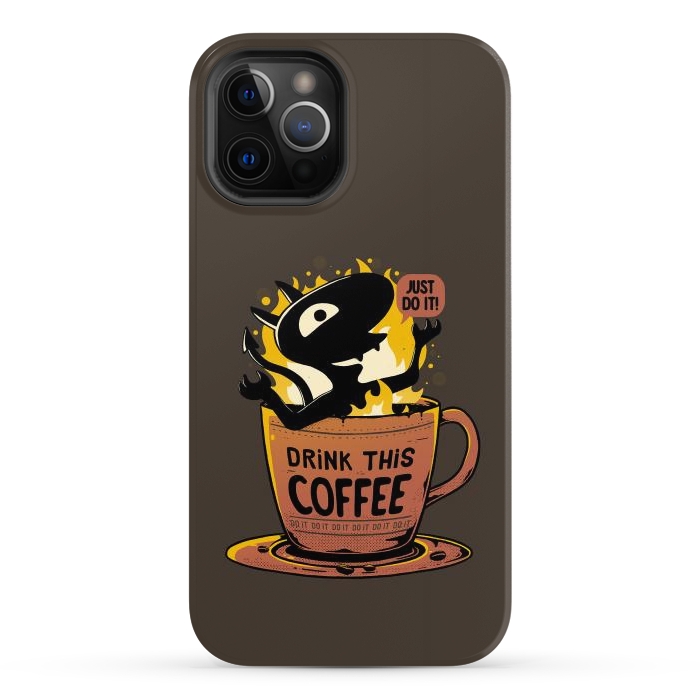 iPhone 12 Pro Max StrongFit Luci Coffee by eduely