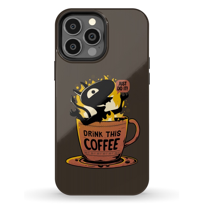 iPhone 13 Pro Max StrongFit Luci Coffee by eduely