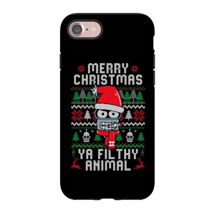 iPhone 7 StrongFit Merry Christmas Ya Filthy Animal by eduely