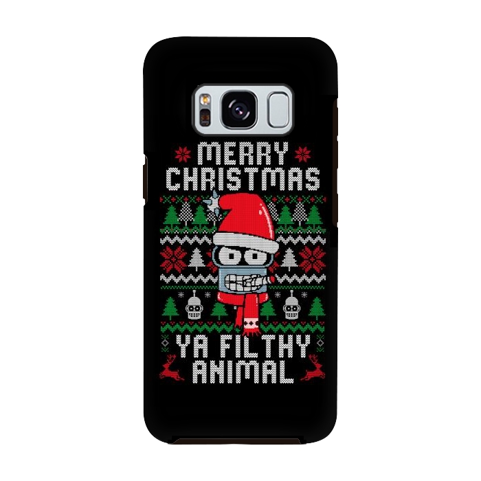 Galaxy S8 StrongFit Merry Christmas Ya Filthy Animal by eduely