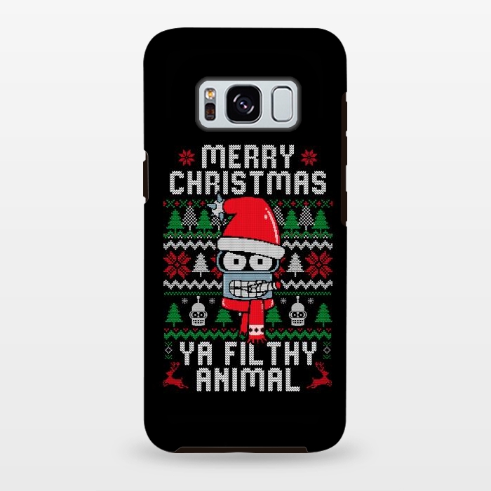 Galaxy S8 plus StrongFit Merry Christmas Ya Filthy Animal by eduely
