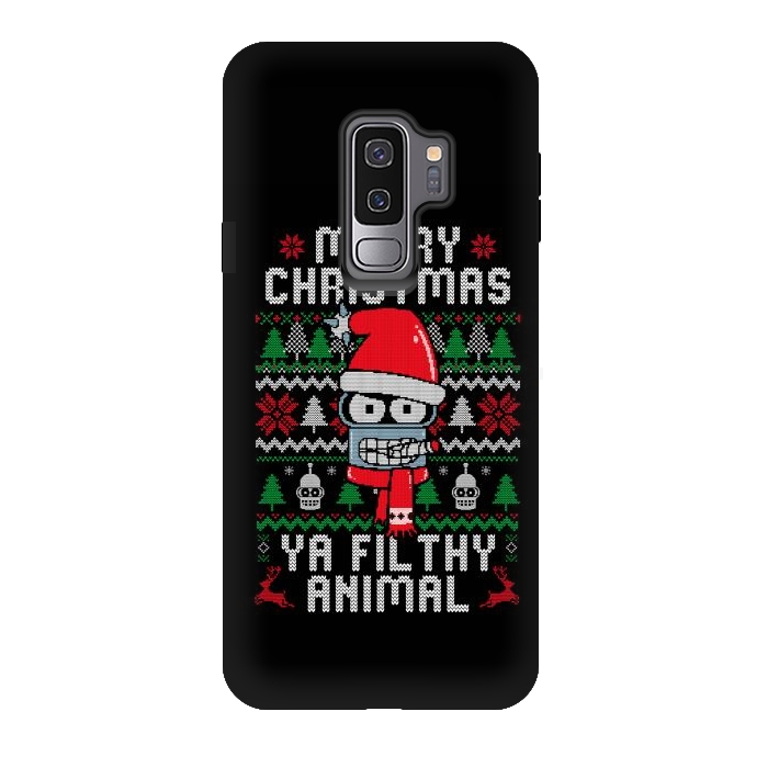 Galaxy S9 plus StrongFit Merry Christmas Ya Filthy Animal by eduely