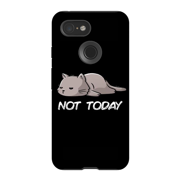 Pixel 3 StrongFit Not Today Cat by eduely