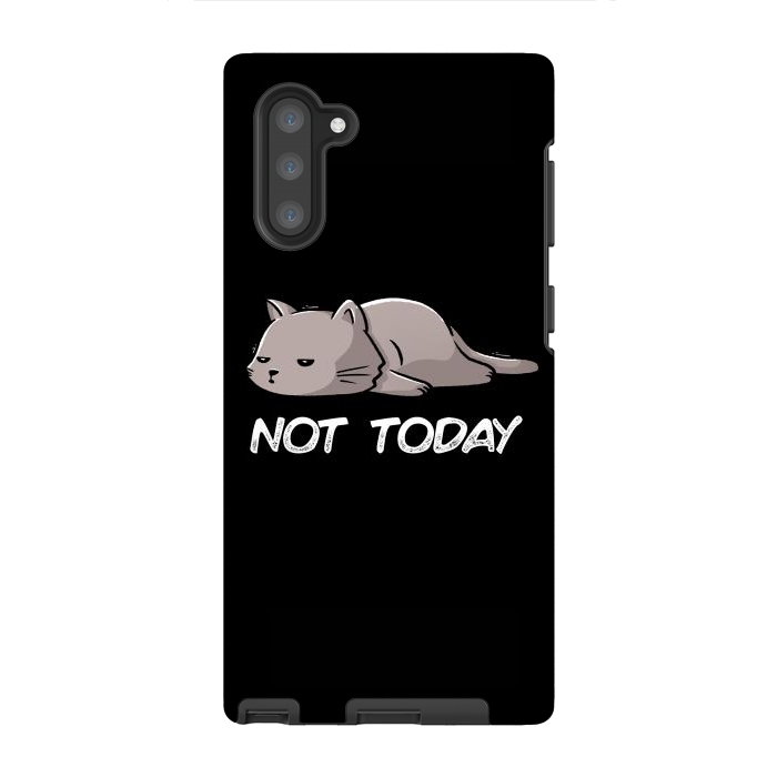Galaxy Note 10 StrongFit Not Today Cat by eduely