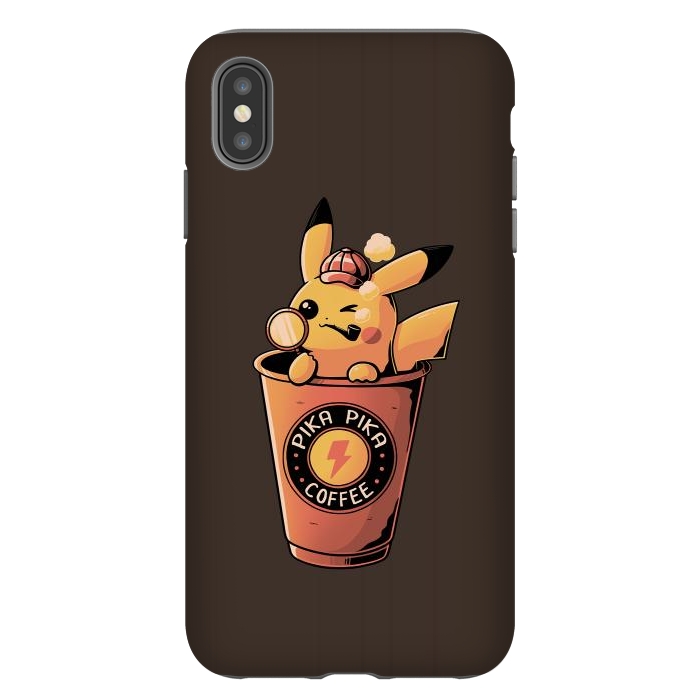 iPhone Xs Max StrongFit Pika Pika Coffee by eduely