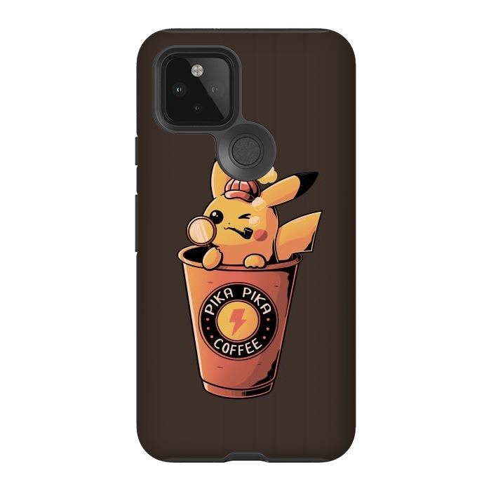Pixel 5 StrongFit Pika Pika Coffee by eduely