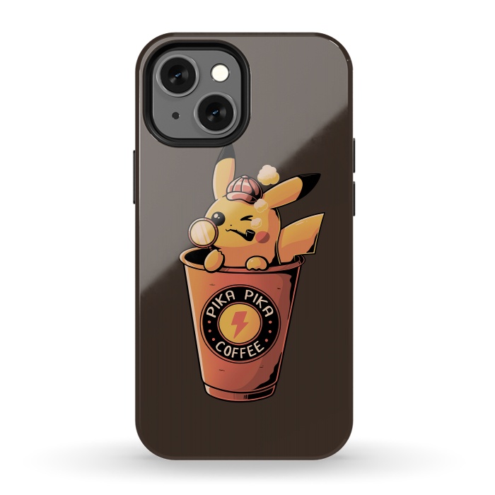 iPhone 13 mini StrongFit Pika Pika Coffee by eduely