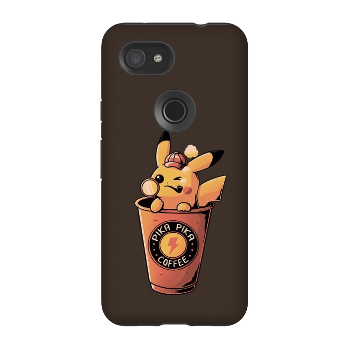 Pixel 3A StrongFit Pika Pika Coffee by eduely