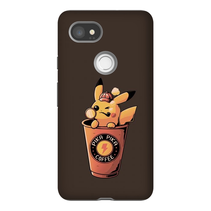 Pixel 2XL StrongFit Pika Pika Coffee by eduely