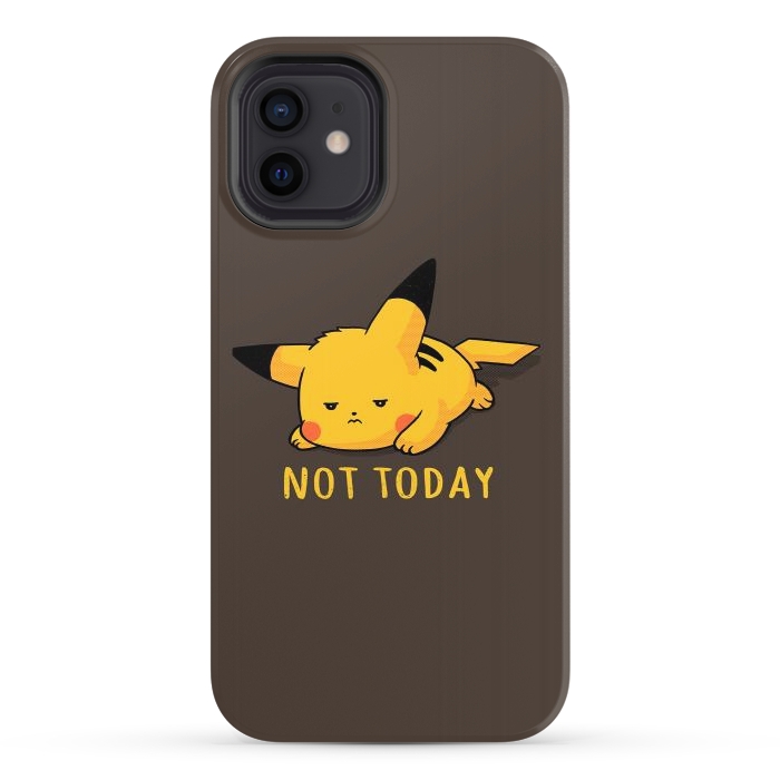 iPhone 12 StrongFit Pikachu Not Today by eduely