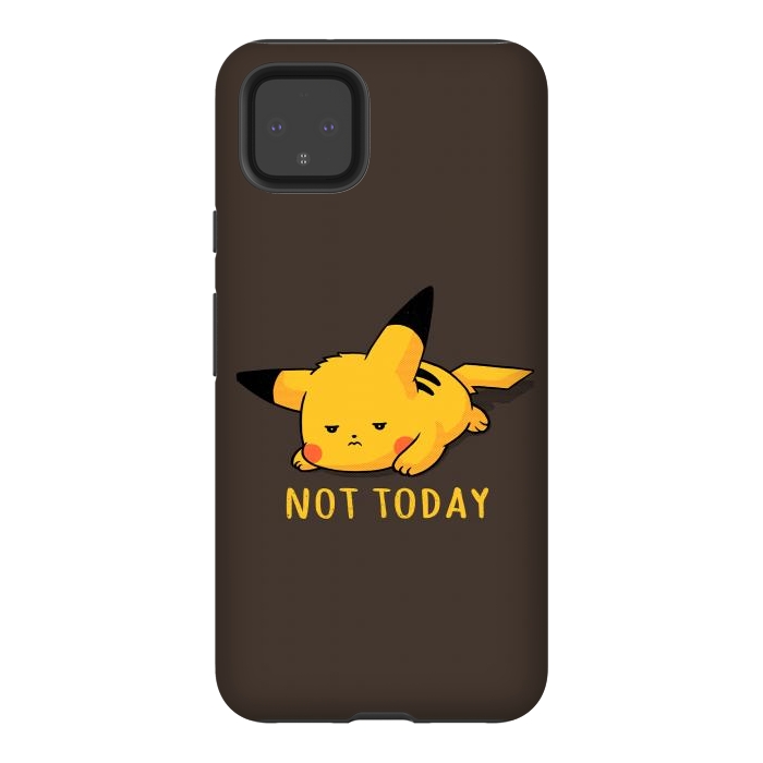 Pixel 4XL StrongFit Pikachu Not Today by eduely