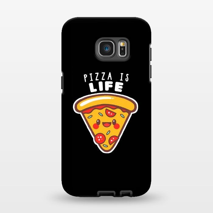 Galaxy S7 EDGE StrongFit Pizza is Life by eduely