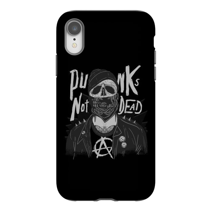 iPhone Xr StrongFit Punk Skull by eduely