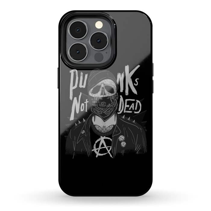 iPhone 13 pro StrongFit Punk Skull by eduely