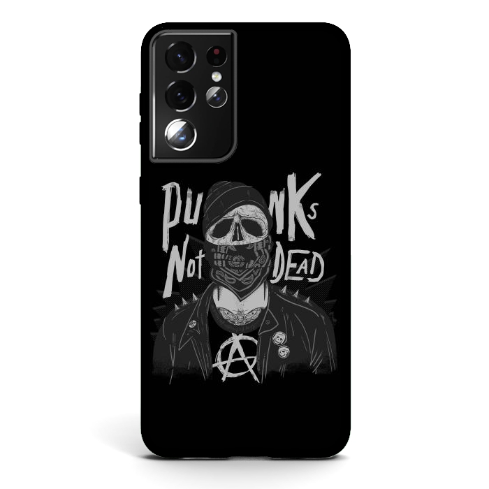 Galaxy S21 ultra StrongFit Punk Skull by eduely