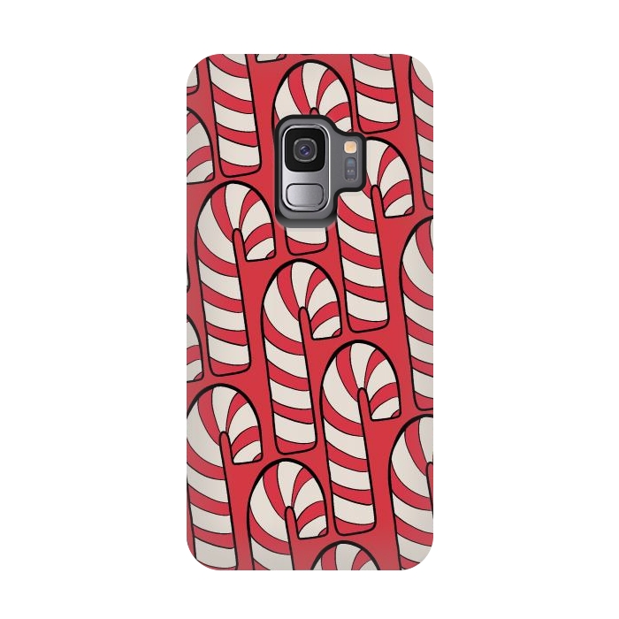 Galaxy S9 StrongFit The red candy canes by Steve Wade (Swade)