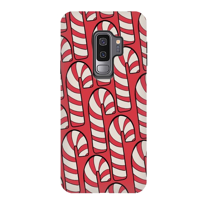 Galaxy S9 plus StrongFit The red candy canes by Steve Wade (Swade)
