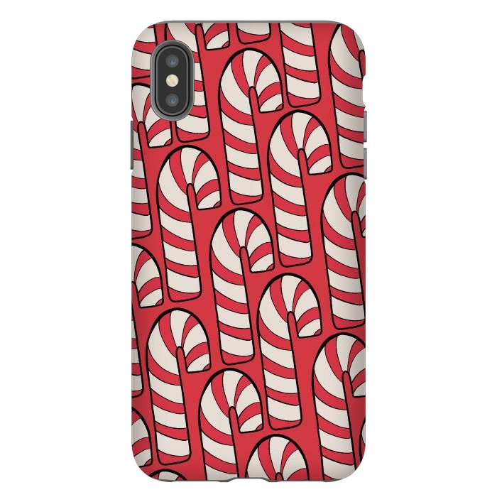 iPhone Xs Max StrongFit The red candy canes by Steve Wade (Swade)