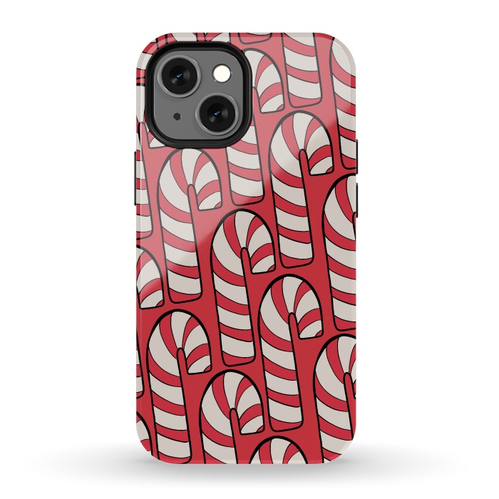 iPhone 13 mini StrongFit The red candy canes by Steve Wade (Swade)