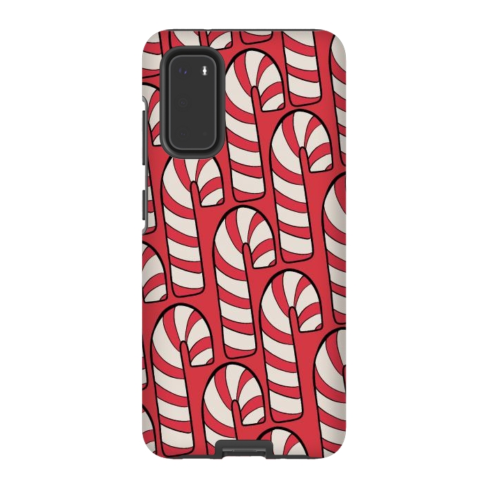 Galaxy S20 StrongFit The red candy canes by Steve Wade (Swade)