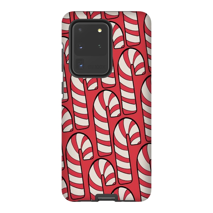 Galaxy S20 Ultra StrongFit The red candy canes by Steve Wade (Swade)