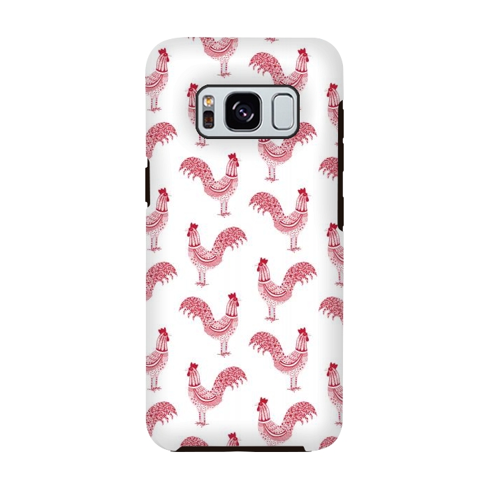 Galaxy S8 StrongFit Magnificent Roosters by Nic Squirrell
