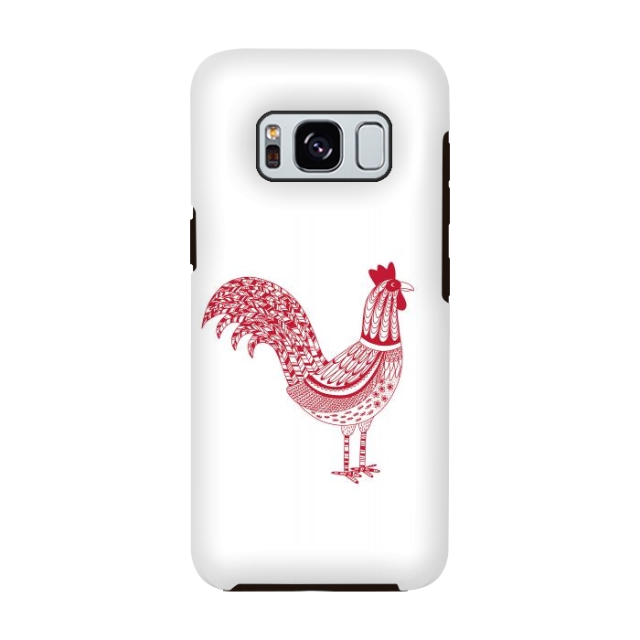 Galaxy S8 StrongFit The Most Magnificent Rooster in the Chicken Coop by Nic Squirrell