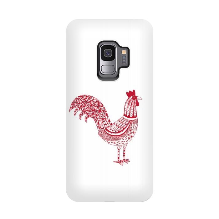 Galaxy S9 StrongFit The Most Magnificent Rooster in the Chicken Coop by Nic Squirrell