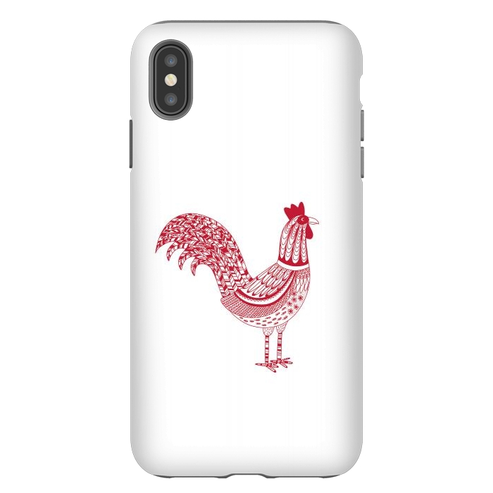 iPhone Xs Max StrongFit The Most Magnificent Rooster in the Chicken Coop by Nic Squirrell