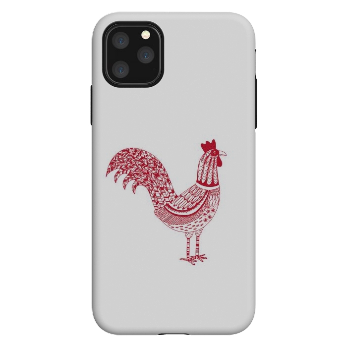 iPhone 11 Pro Max StrongFit The Most Magnificent Rooster in the Chicken Coop by Nic Squirrell